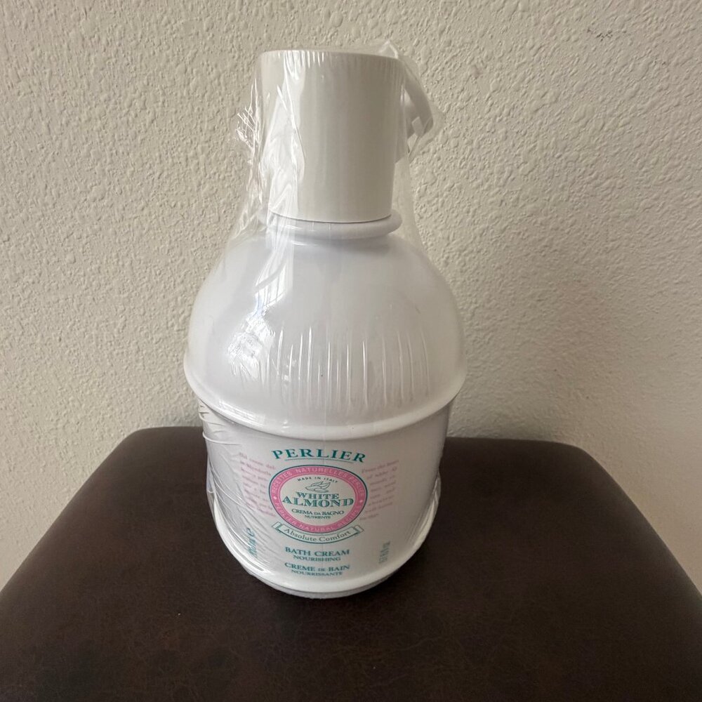Perlier Bath Cream White Almond 2 Liter 67.6 fl. oz. New Sealed - Picture 2 of 5